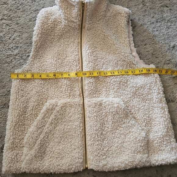 J. Crew Women's Cream Teddy Sherpa Full Zip Vest S - Picture 12 of 13